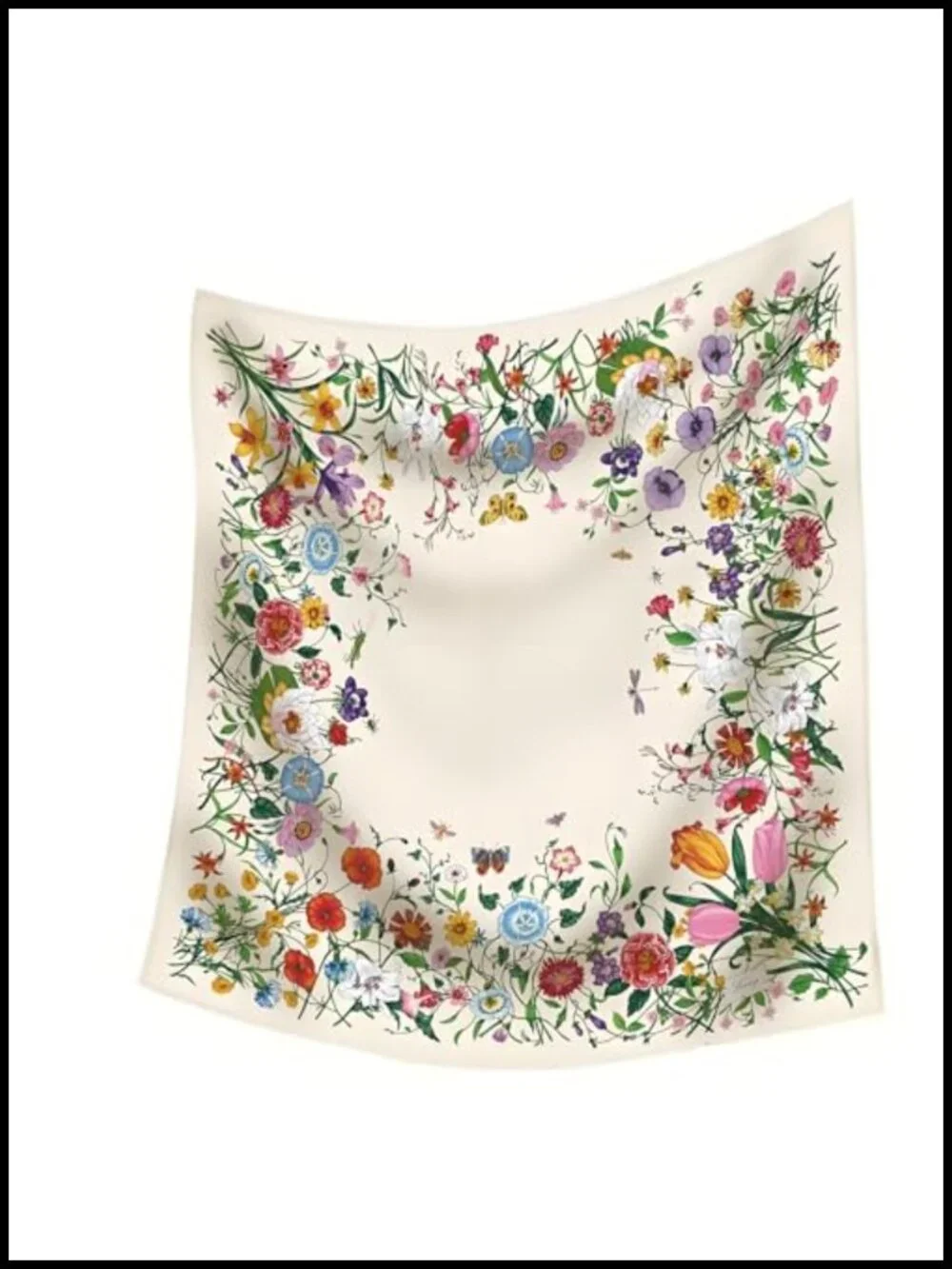 35x35 Silk Feel Lightweight Square Fashion Scarf Headscarf Bandana